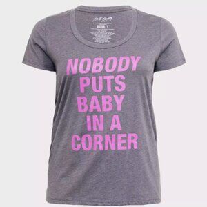 Torrid size 3 Dirty Dancing Baby Corner Grey Scoop Tee